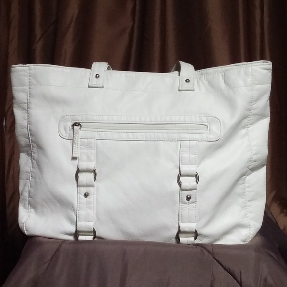 Handbags - Large Off-White Shoulder Purse